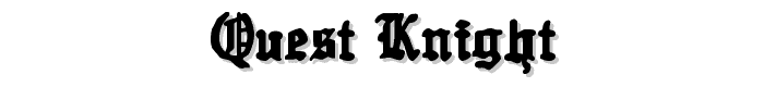Quest Knight font